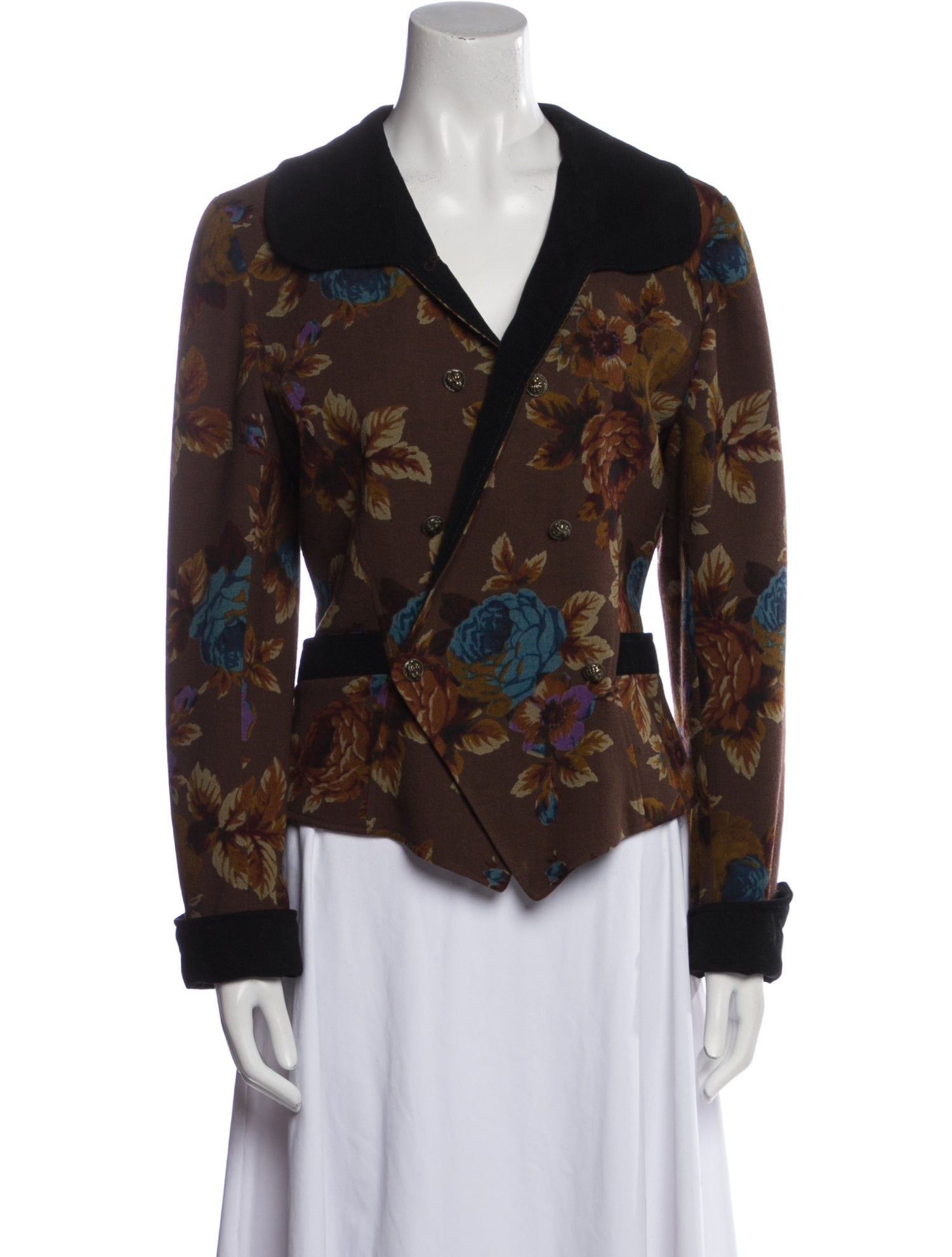 Ungaro Paris Floral Print Evening Jacket
