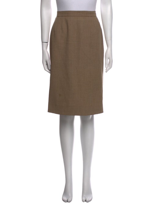 Ungaro Paris Virgin Wool Knee-Length Skirt
