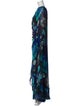 Ungaro Paris Printed Long Dress