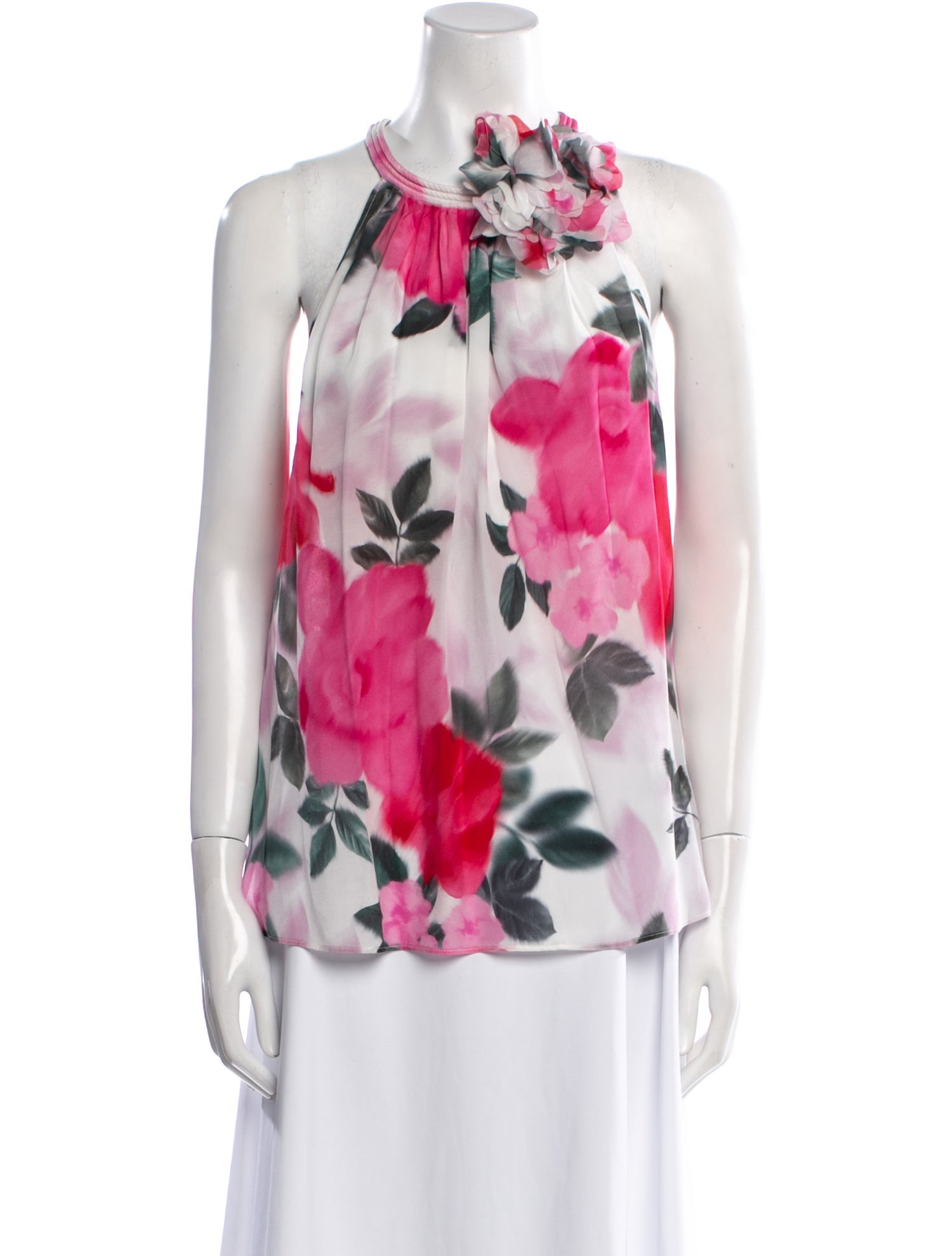Ungaro Paris Silk Floral Print Blouse