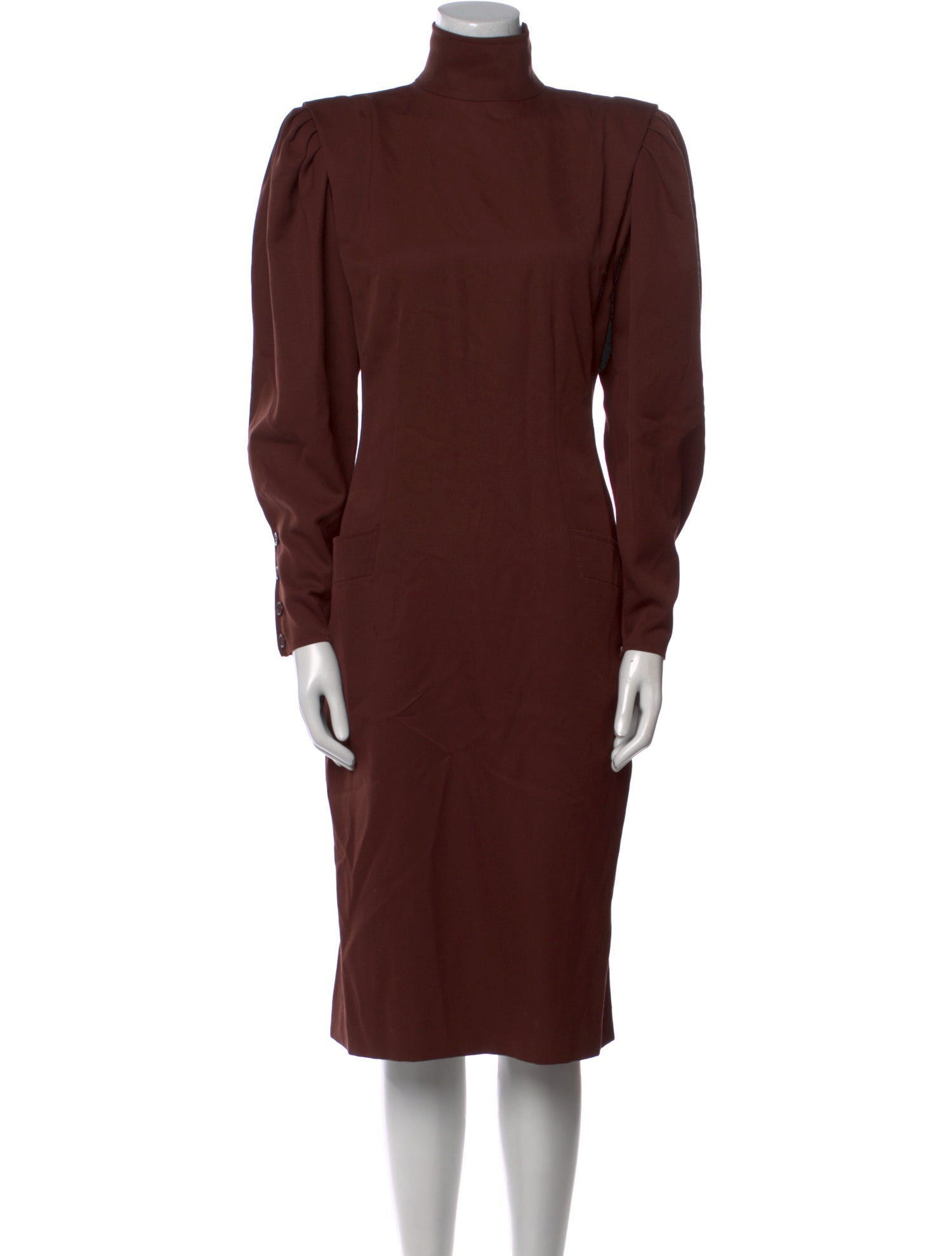 Ungaro Paris Wool Midi Length Dress