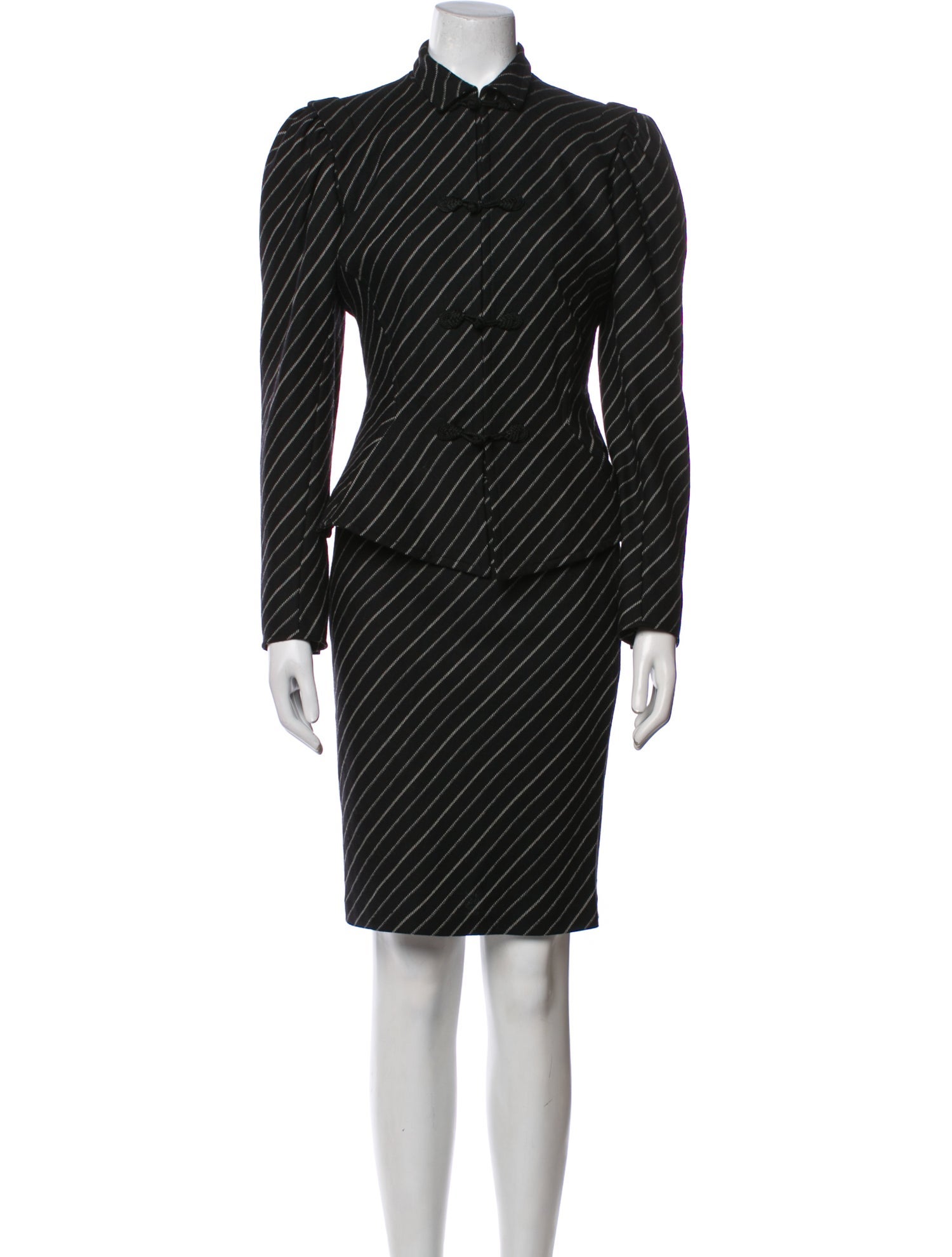 Ungaro Paris Striped Skirt Suit