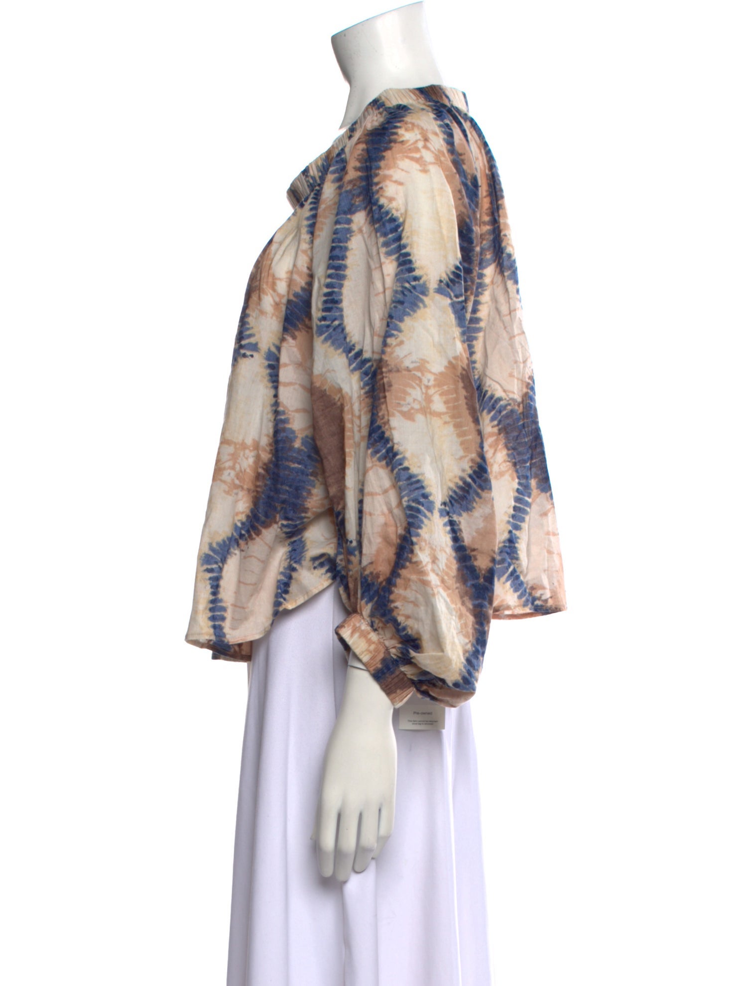 unsubscribed Printed Scoop Neck Blouse