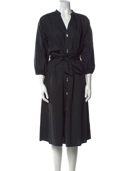 unsubscribed Linen Midi Length Dress