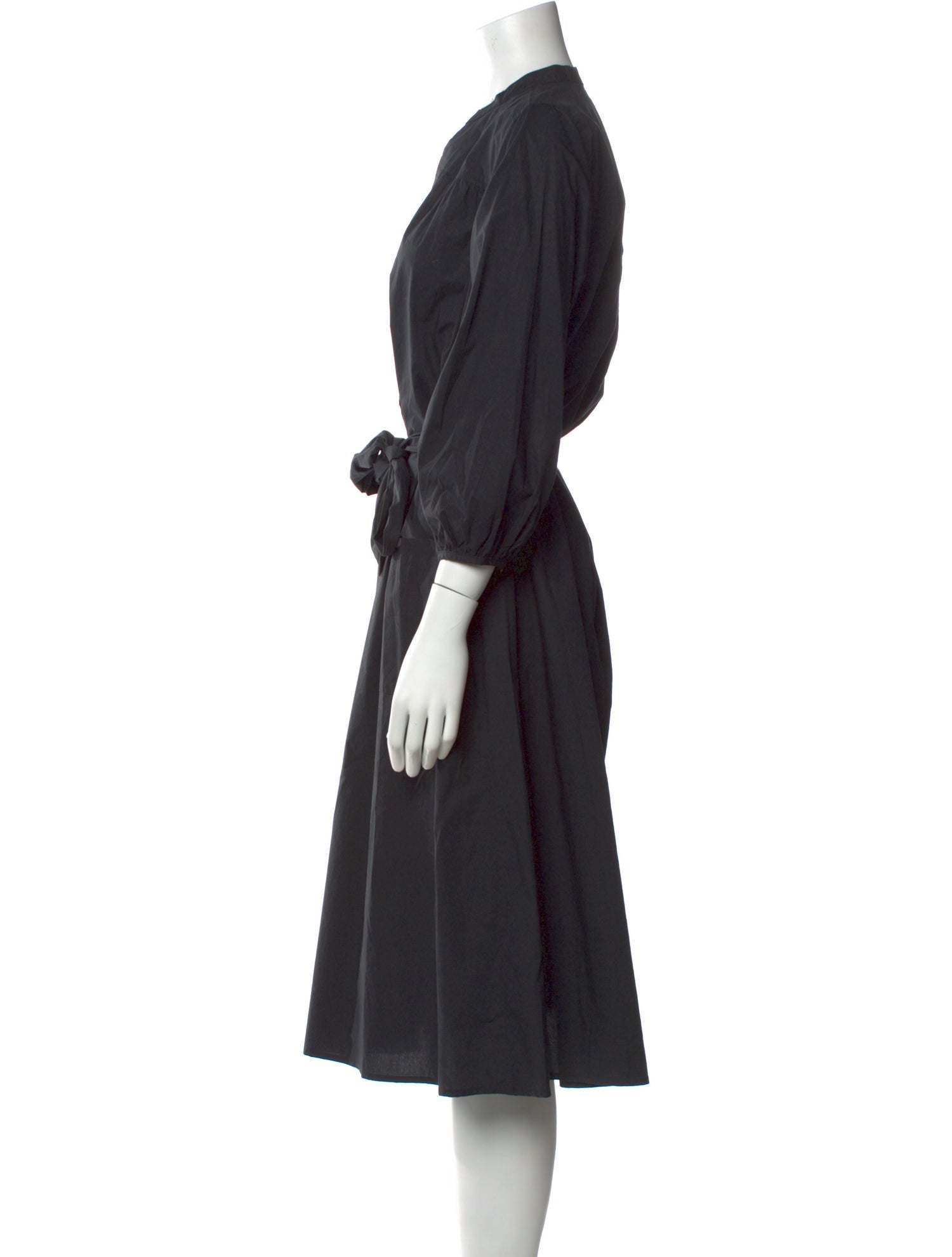 unsubscribed Linen Midi Length Dress