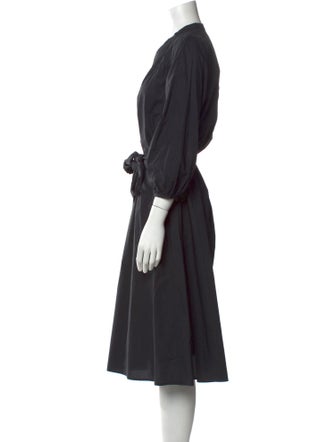 unsubscribed Linen Midi Length Dress