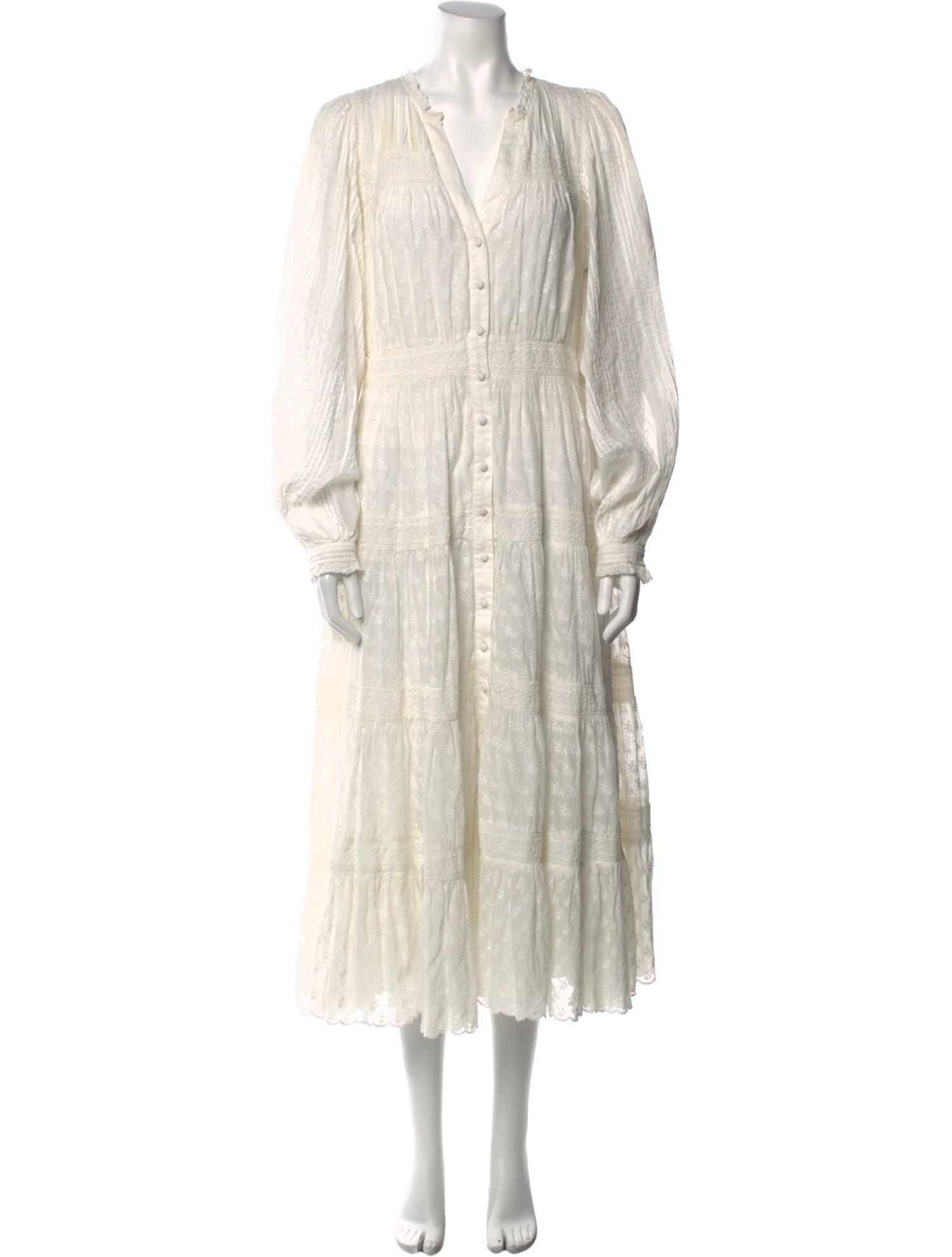 unsubscribed V-Neck Midi Length Dress