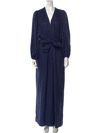 unsubscribed Silk V-Neck Jumpsuit