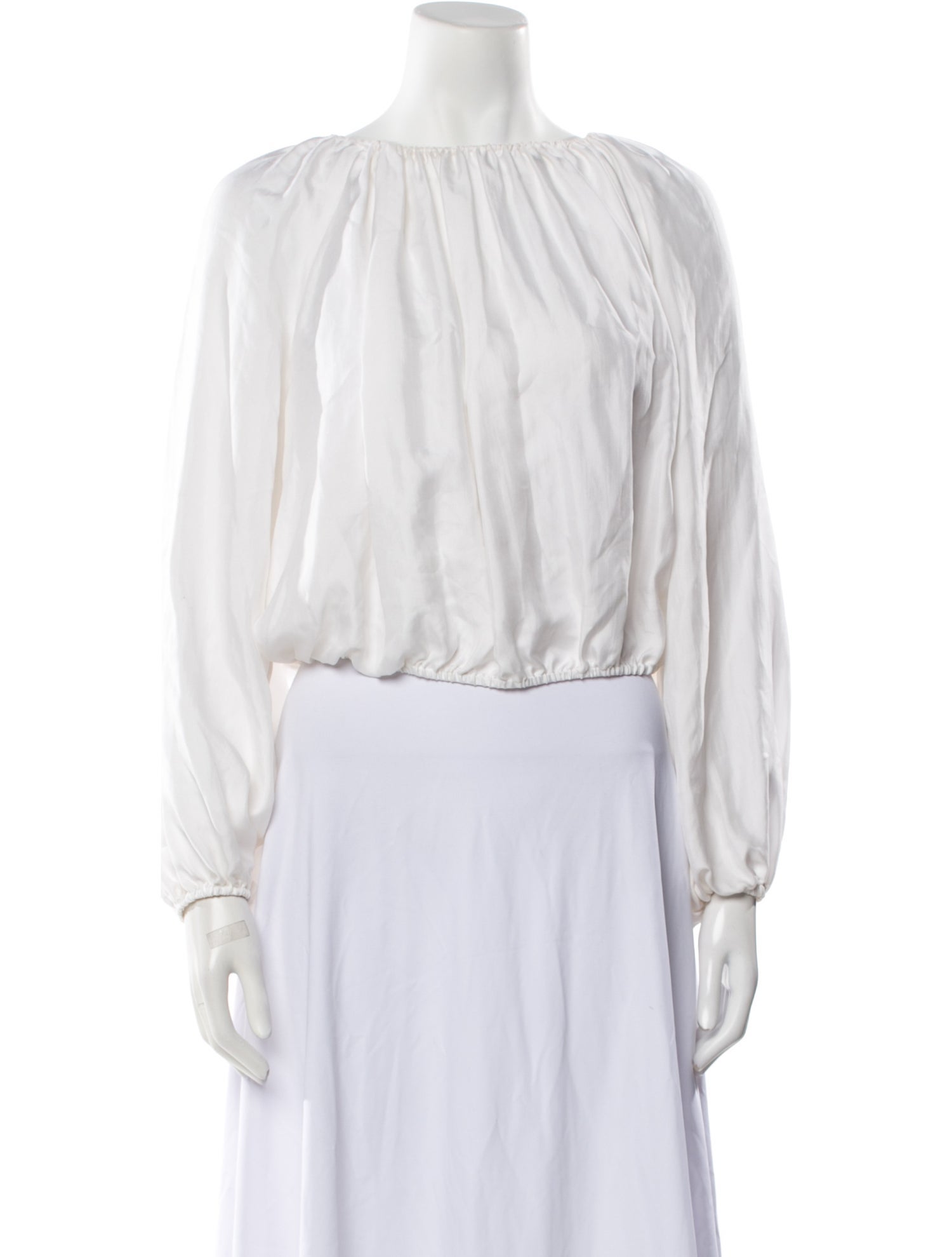 unsubscribed Scoop Neck Three-Quarter Sleeve Crop Top w/ Tags