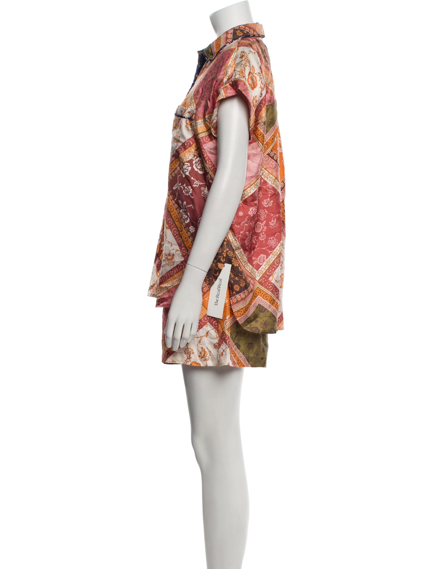 unsubscribed Silk Printed Short Set