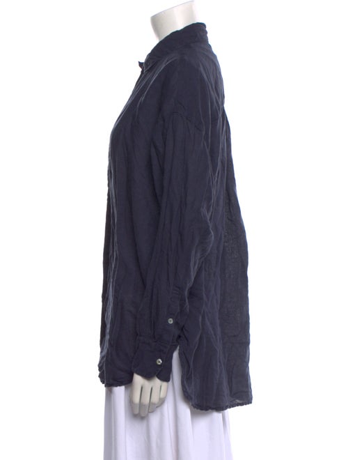 unsubscribed Long Sleeve Button-Up Top