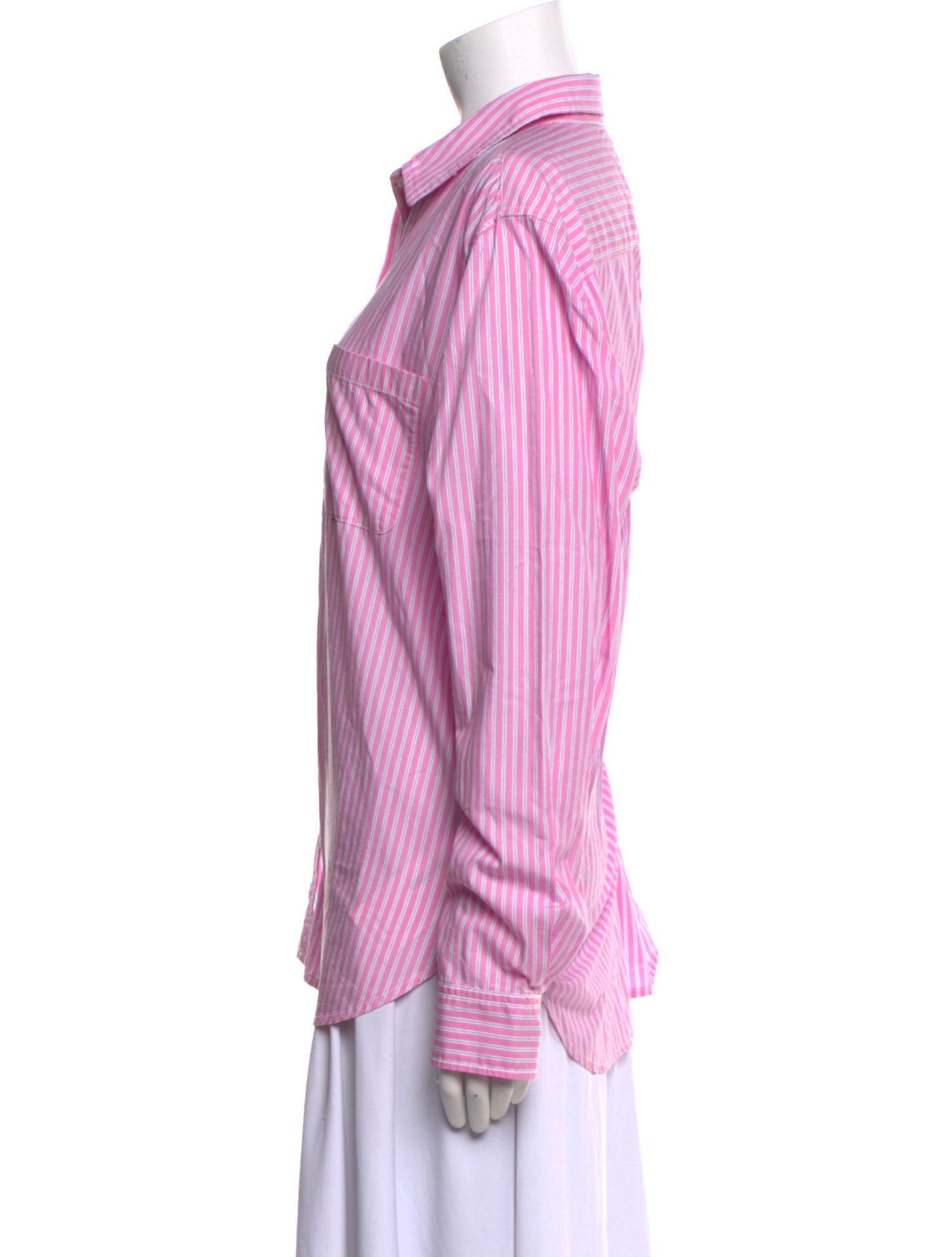 unsubscribed Striped Long Sleeve Button-Up Top w/ Tags