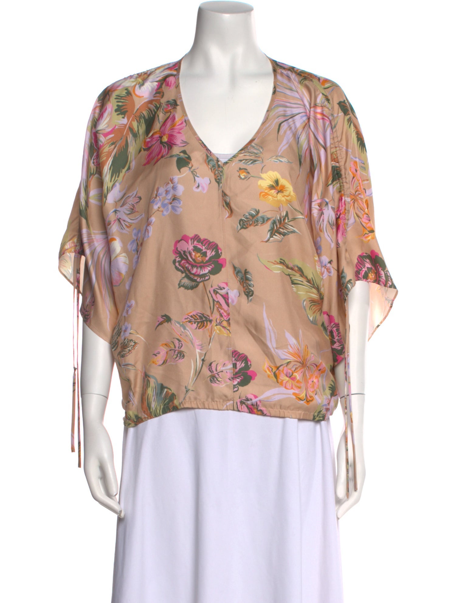 unsubscribed Silk Printed Blouse