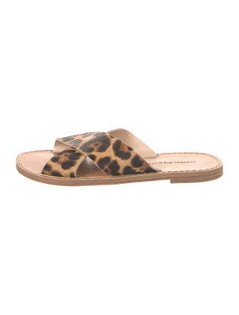 unsubscribed Ponyhair Animal Print Slides