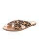 unsubscribed Ponyhair Animal Print Slides