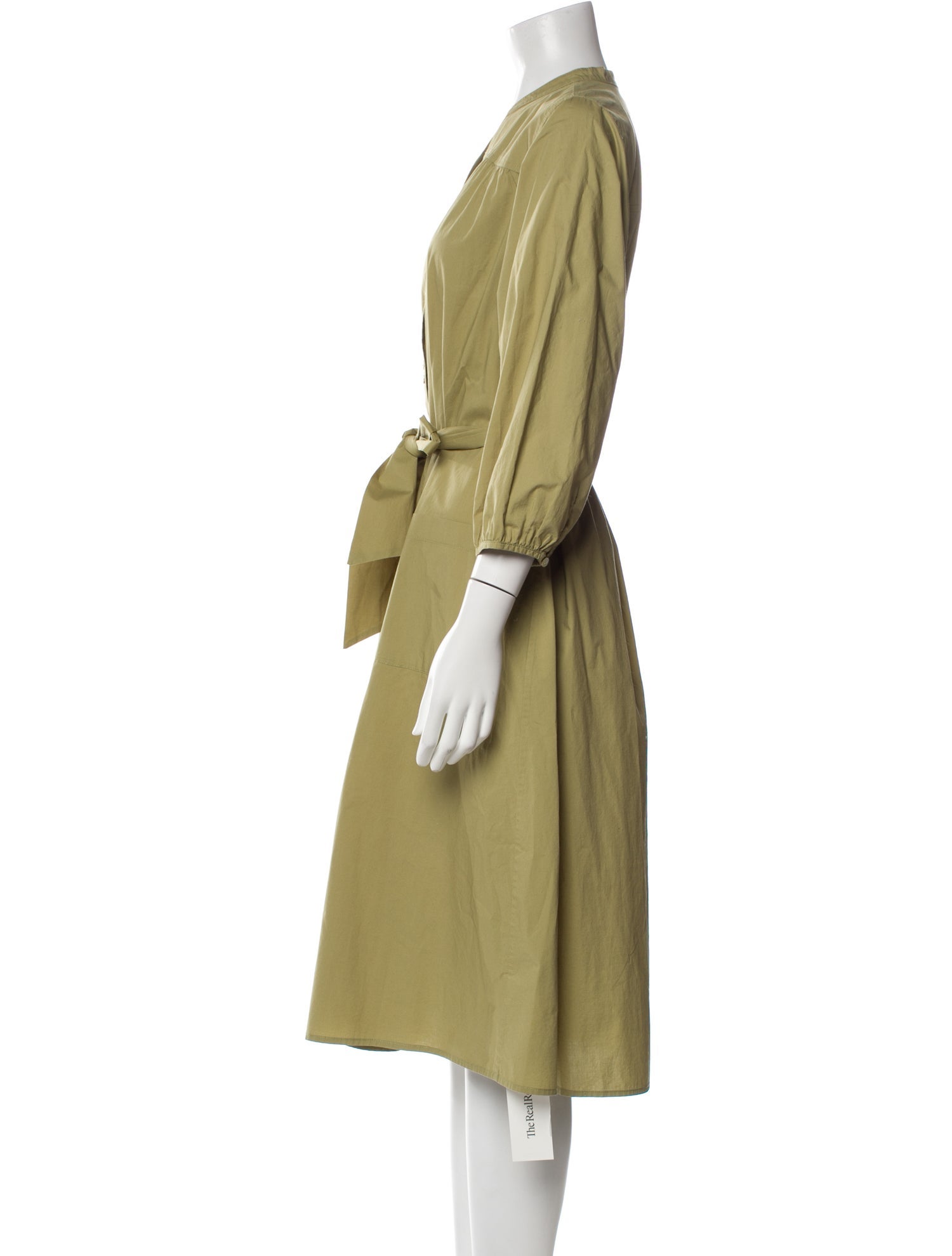 unsubscribed V-Neck Midi Length Dress