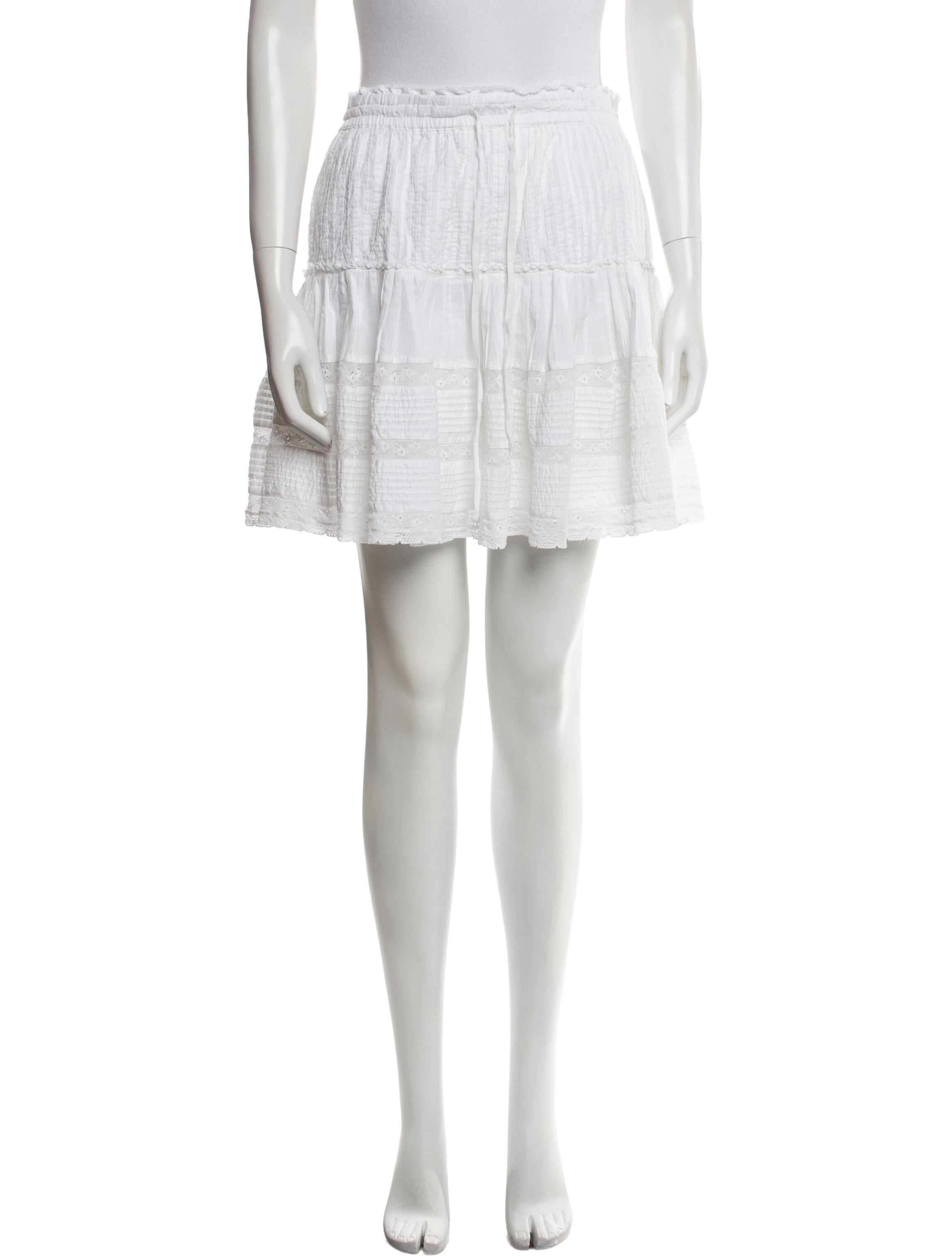 unsubscribed Lace Pattern Mini Skirt