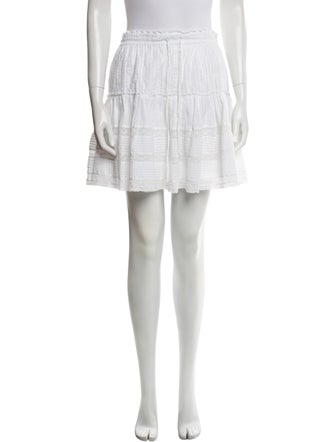 unsubscribed Lace Pattern Mini Skirt