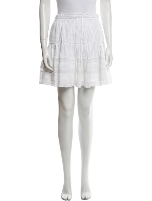 unsubscribed Lace Pattern Mini Skirt