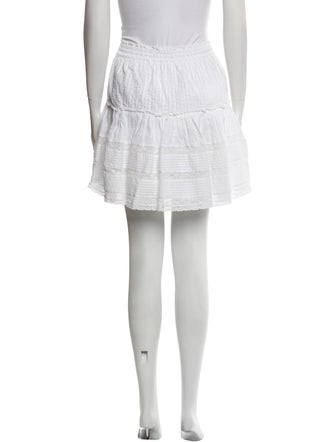 unsubscribed Lace Pattern Mini Skirt