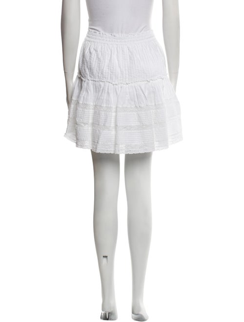 unsubscribed Lace Pattern Mini Skirt