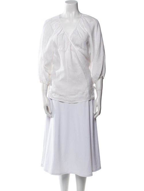 unsubscribed Linen V-Neck Tunic