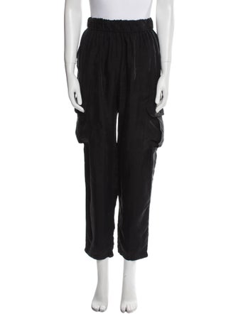 unsubscribed Silk Straight Leg Pants