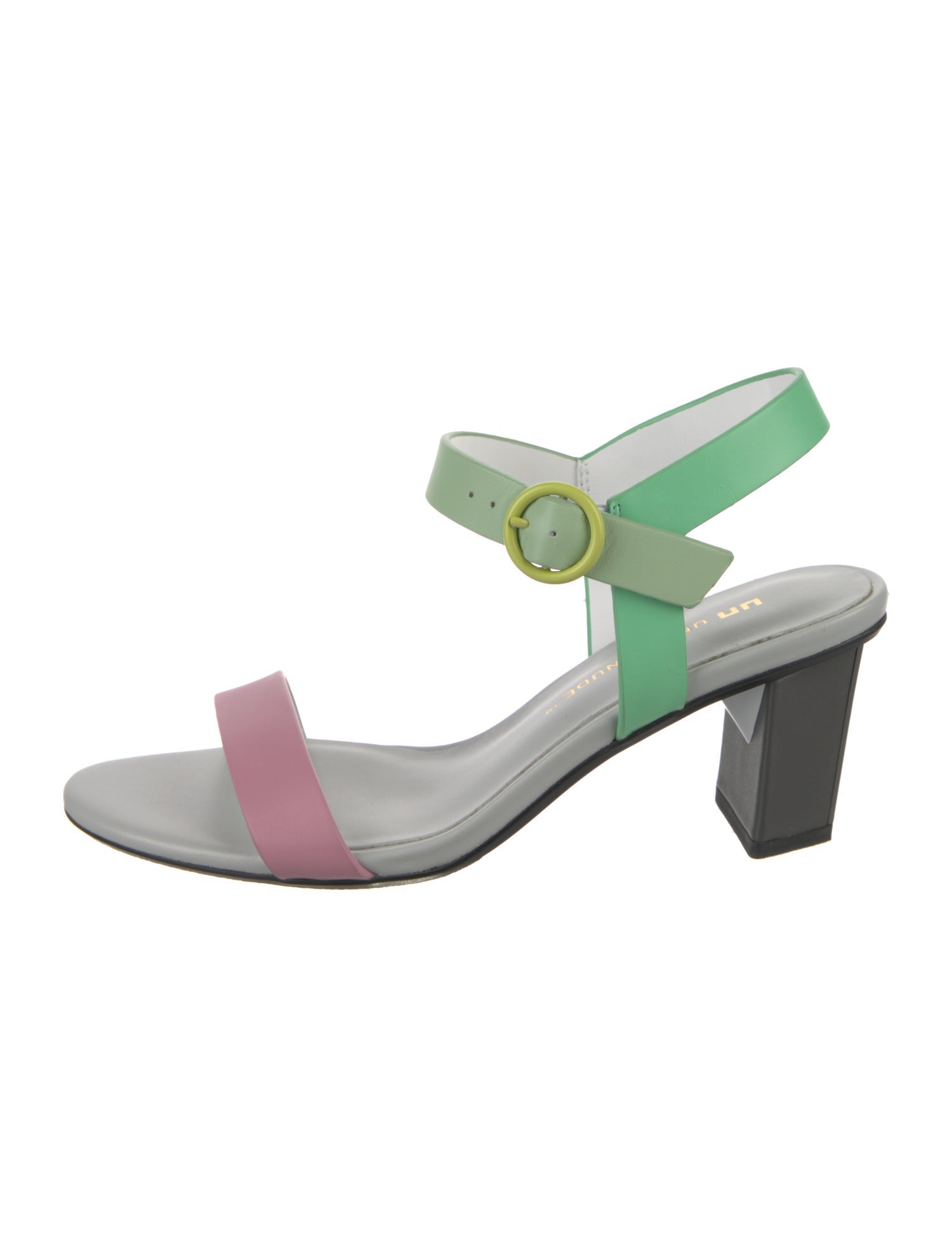 United Nude Leather Colorblock Pattern Sandals