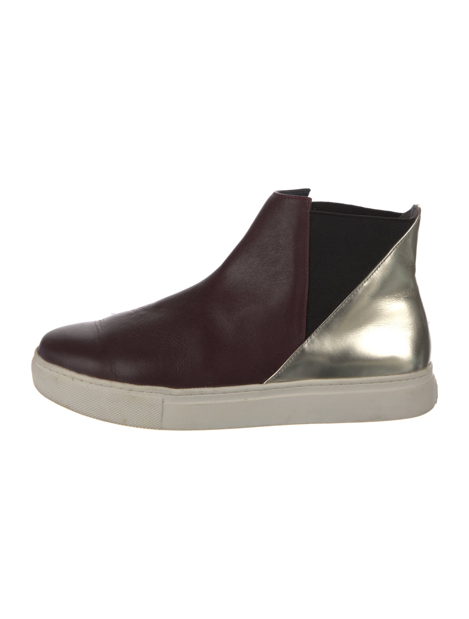 United Nude Leather Colorblock Pattern Sneakers