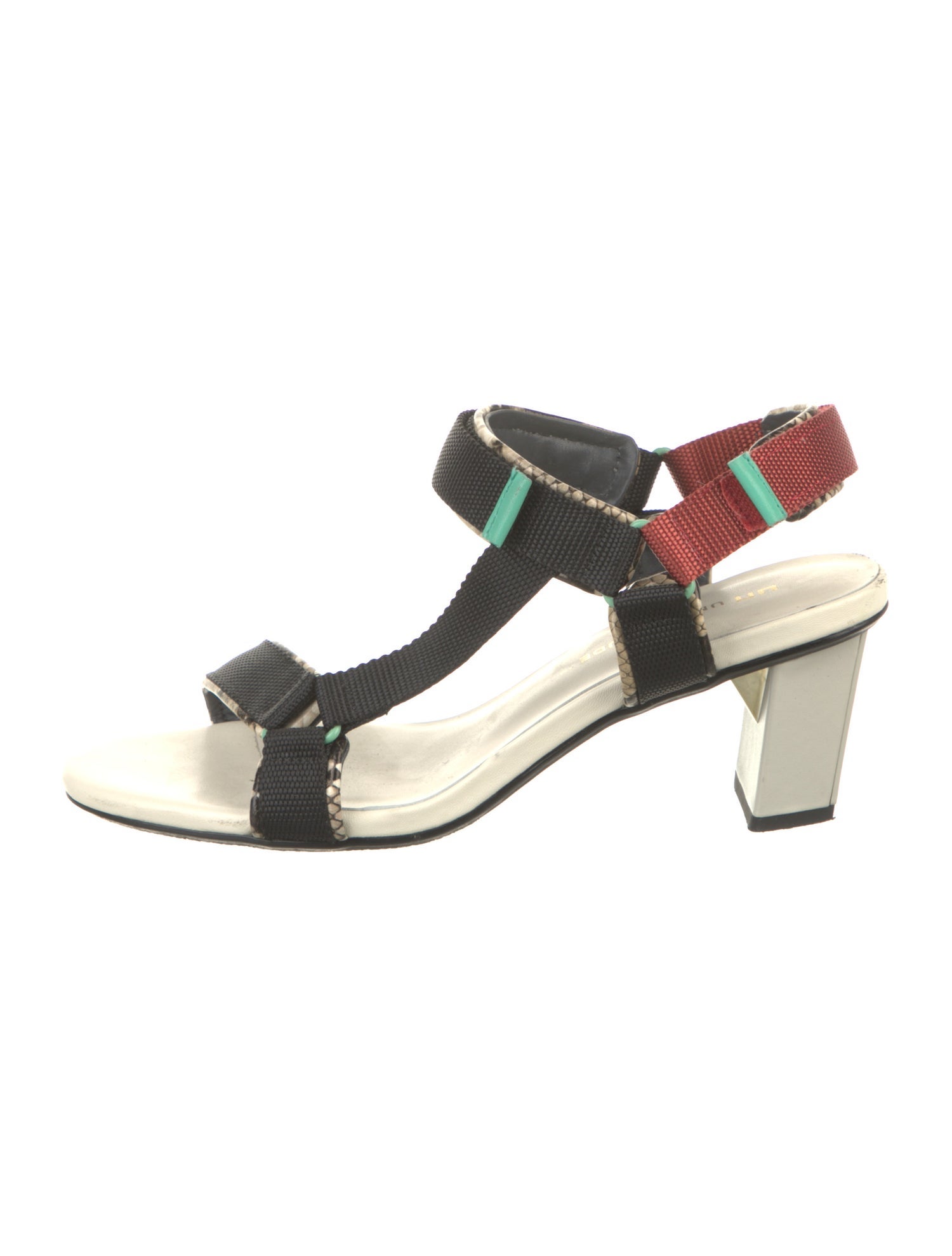 United Nude Colorblock Pattern Slingback Sandals