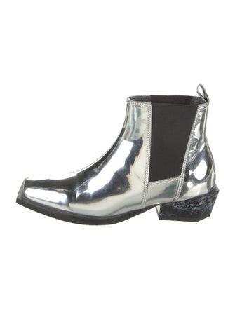 United Nude Patent Leather Chelsea Boots
