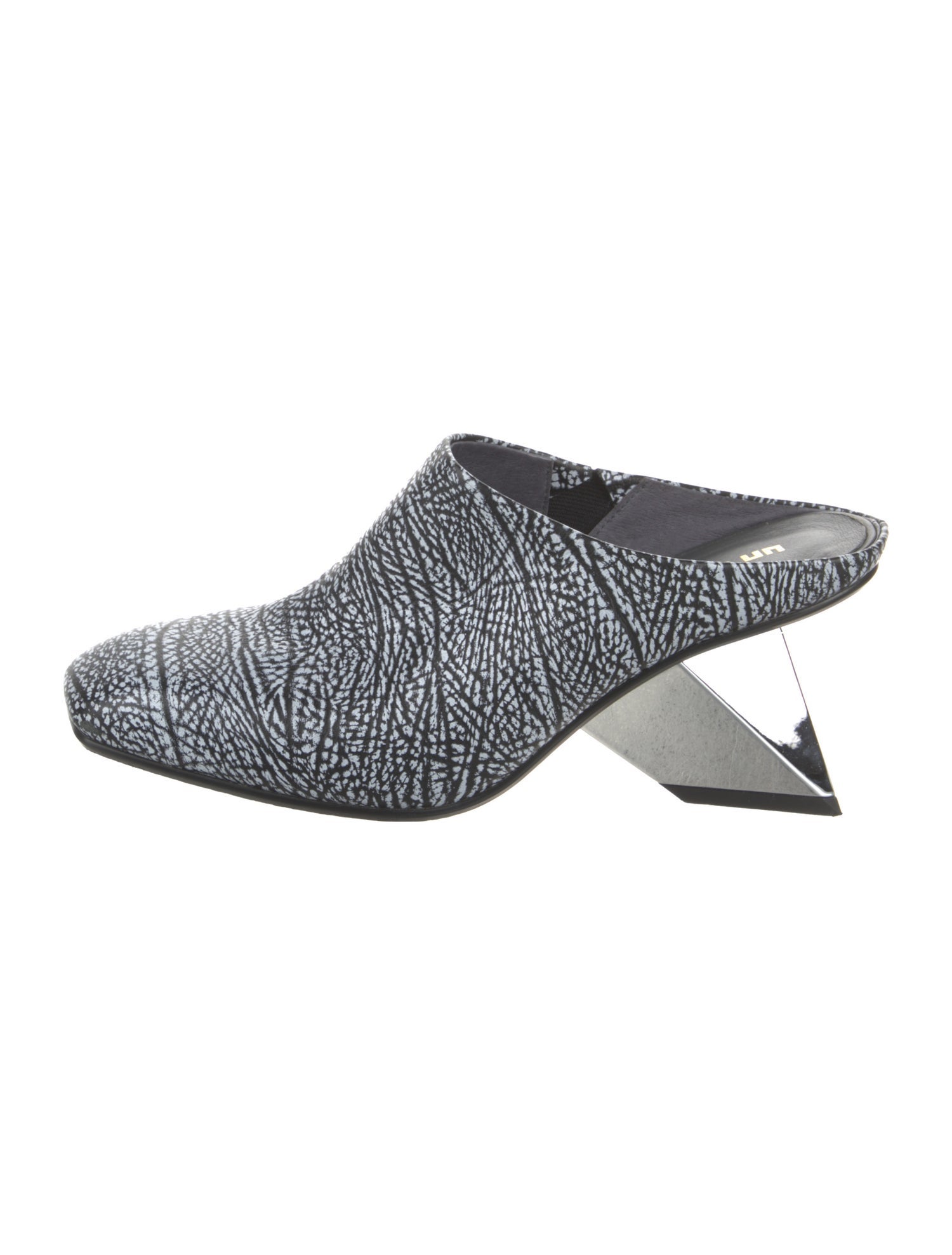 United Nude Leather Printed Mules