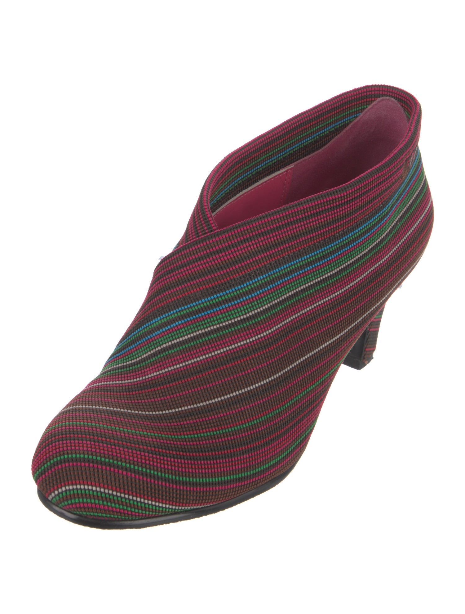 United Nude Striped Embroidered Accent Mules