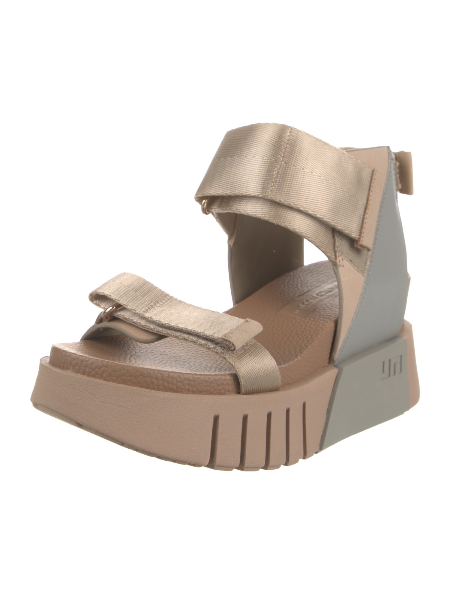 United Nude Leather Colorblock Pattern Sandals