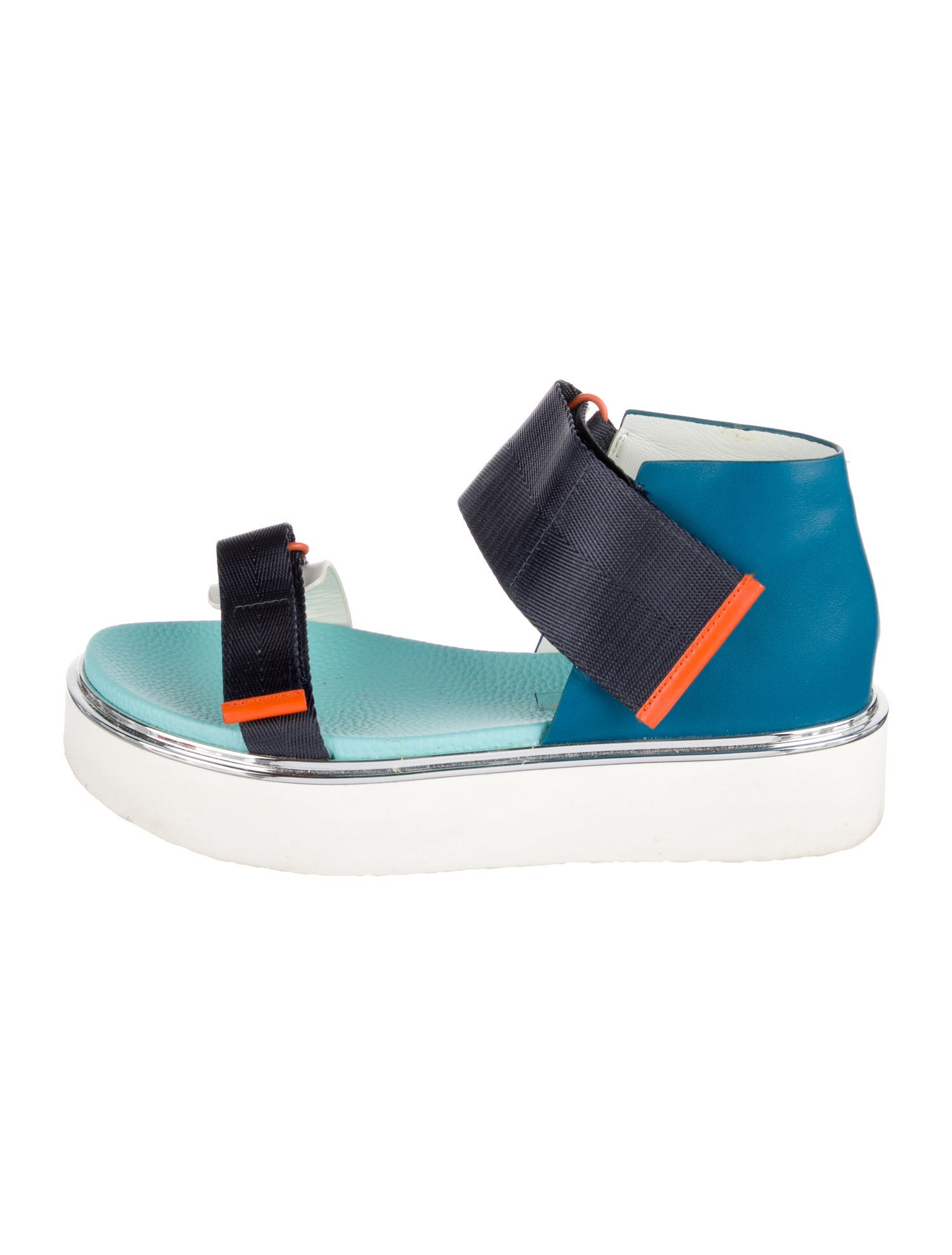 United Nude Leather Colorblock Pattern Sandals