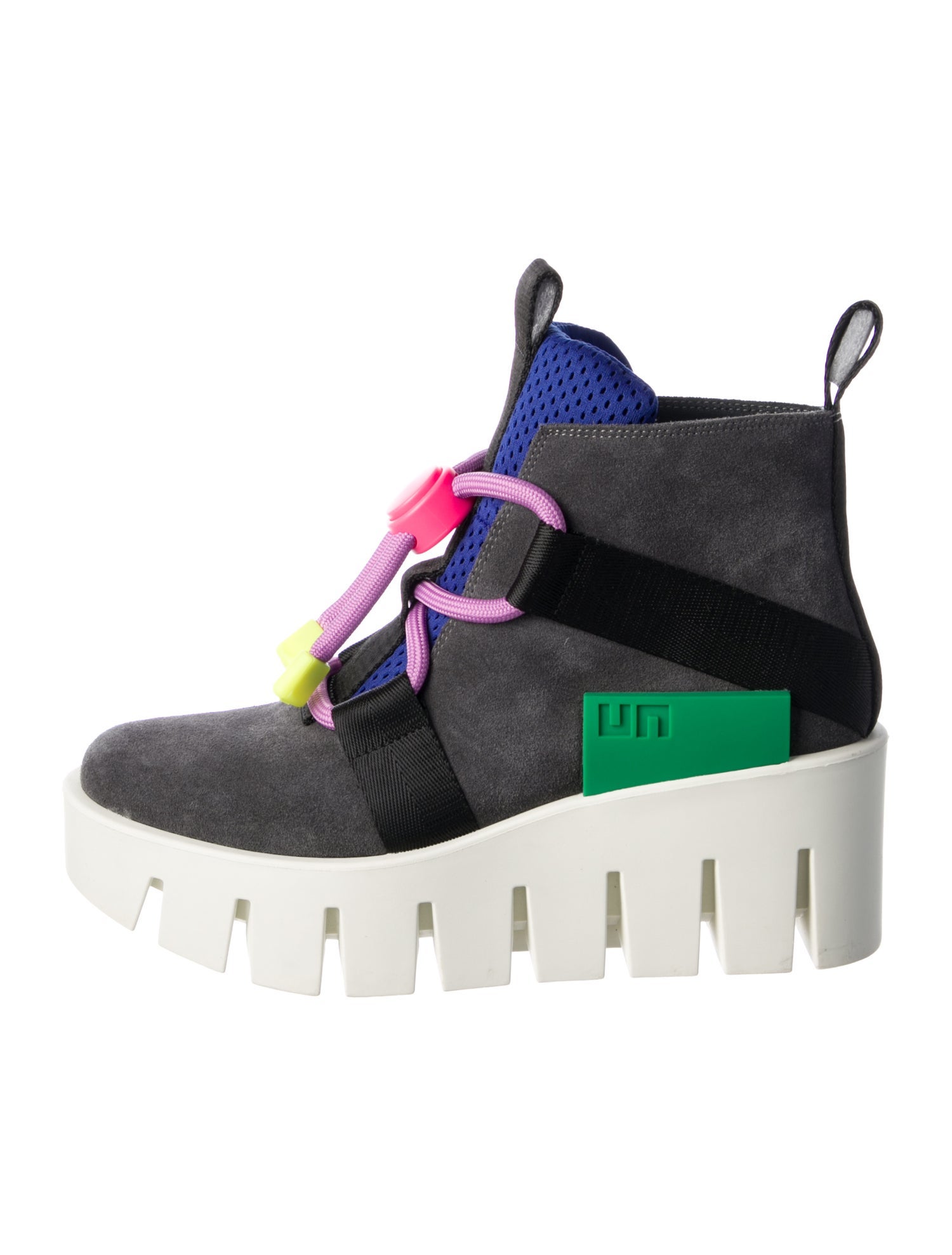 United Nude Suede Colorblock Pattern Boots