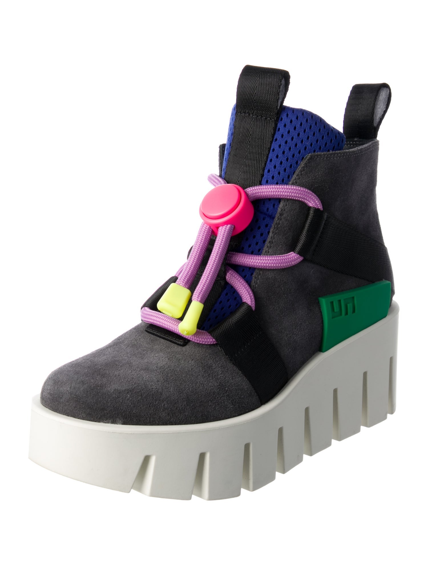 United Nude Suede Colorblock Pattern Boots