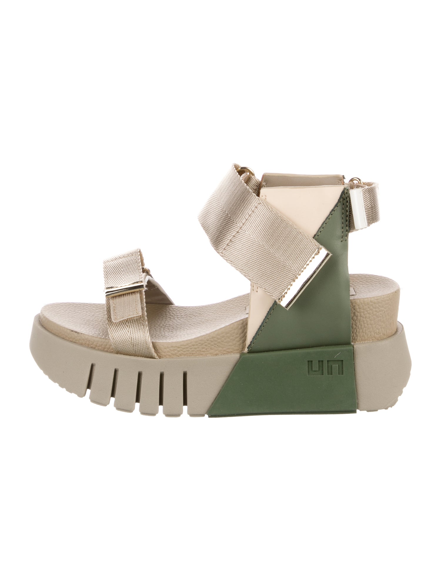 United Nude Rubber Colorblock Pattern Sandals