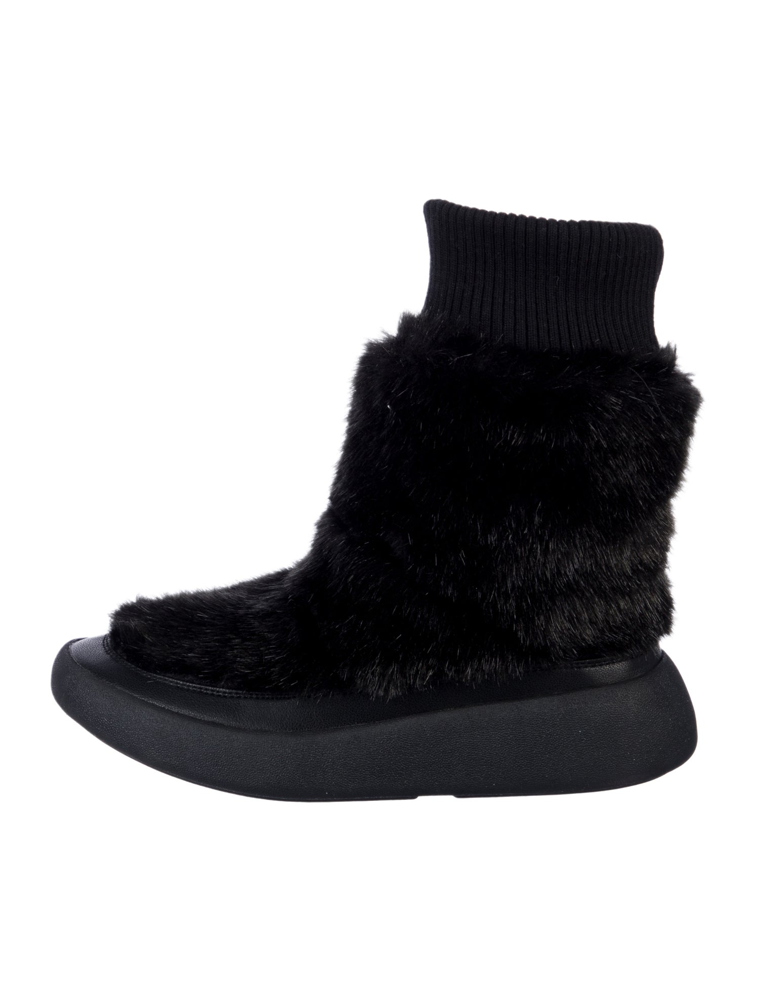 United Nude Faux Fur Sock Boots