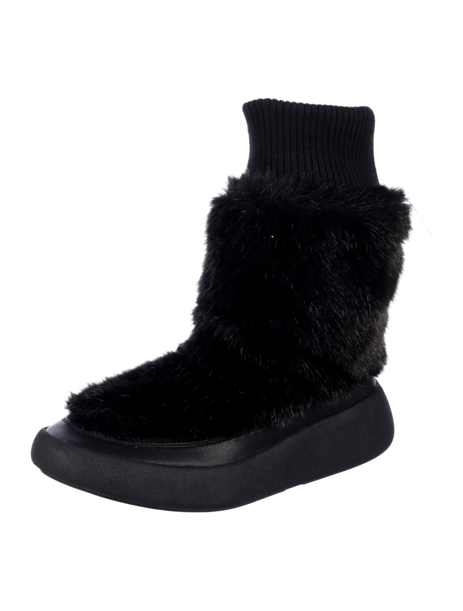 United Nude Faux Fur Sock Boots