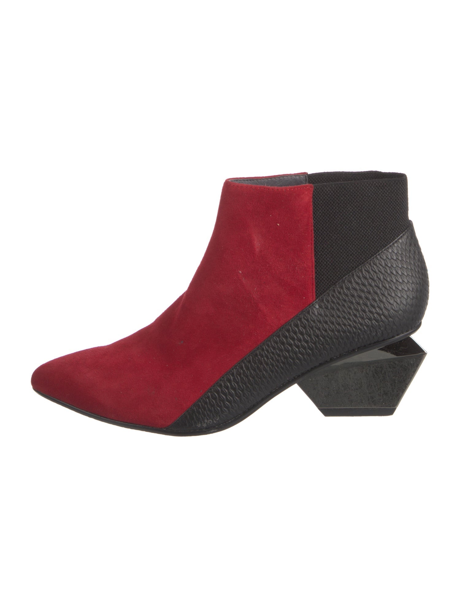 United Nude Suede Colorblock Pattern Boots