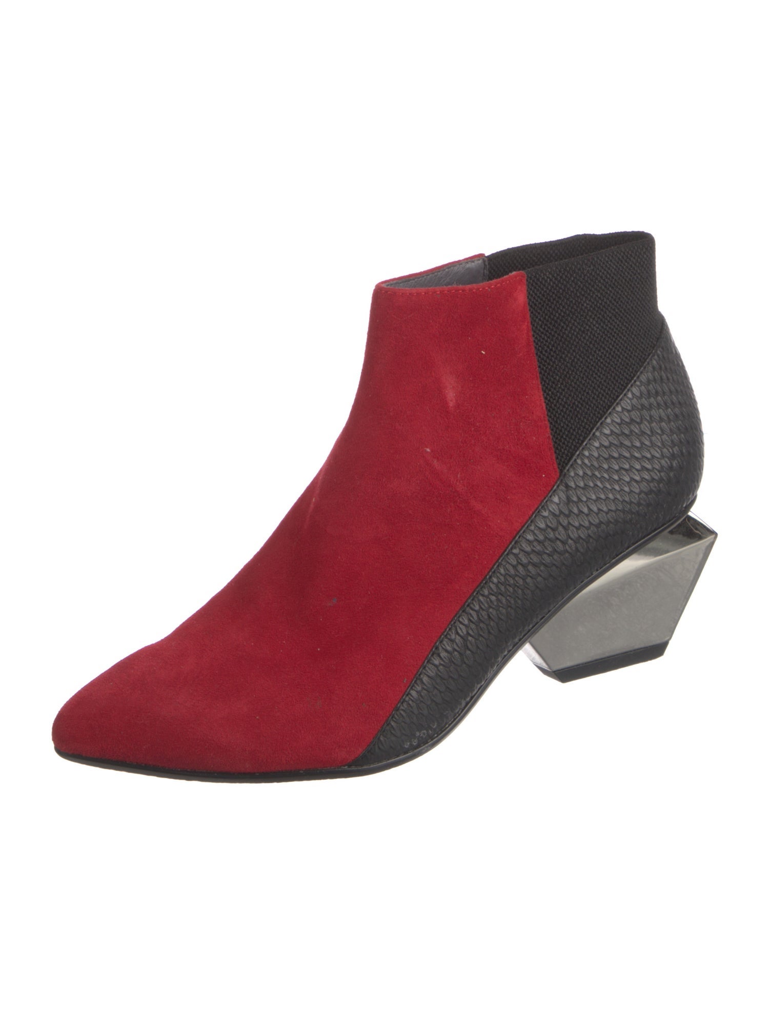 United Nude Suede Colorblock Pattern Boots