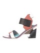 United Nude Leather Colorblock Pattern Slingback Sandals