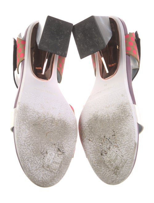 United Nude Leather Colorblock Pattern Slingback Sandals