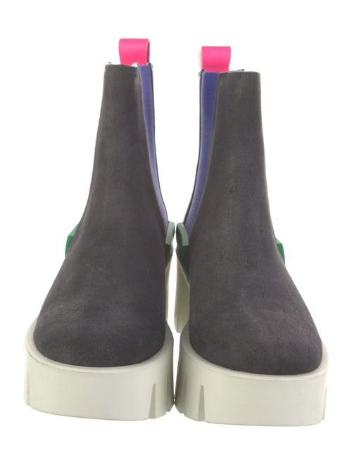 United Nude Suede Colorblock Pattern Chelsea Boots