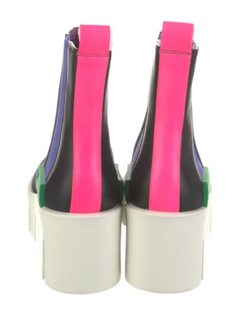 United Nude Suede Colorblock Pattern Chelsea Boots