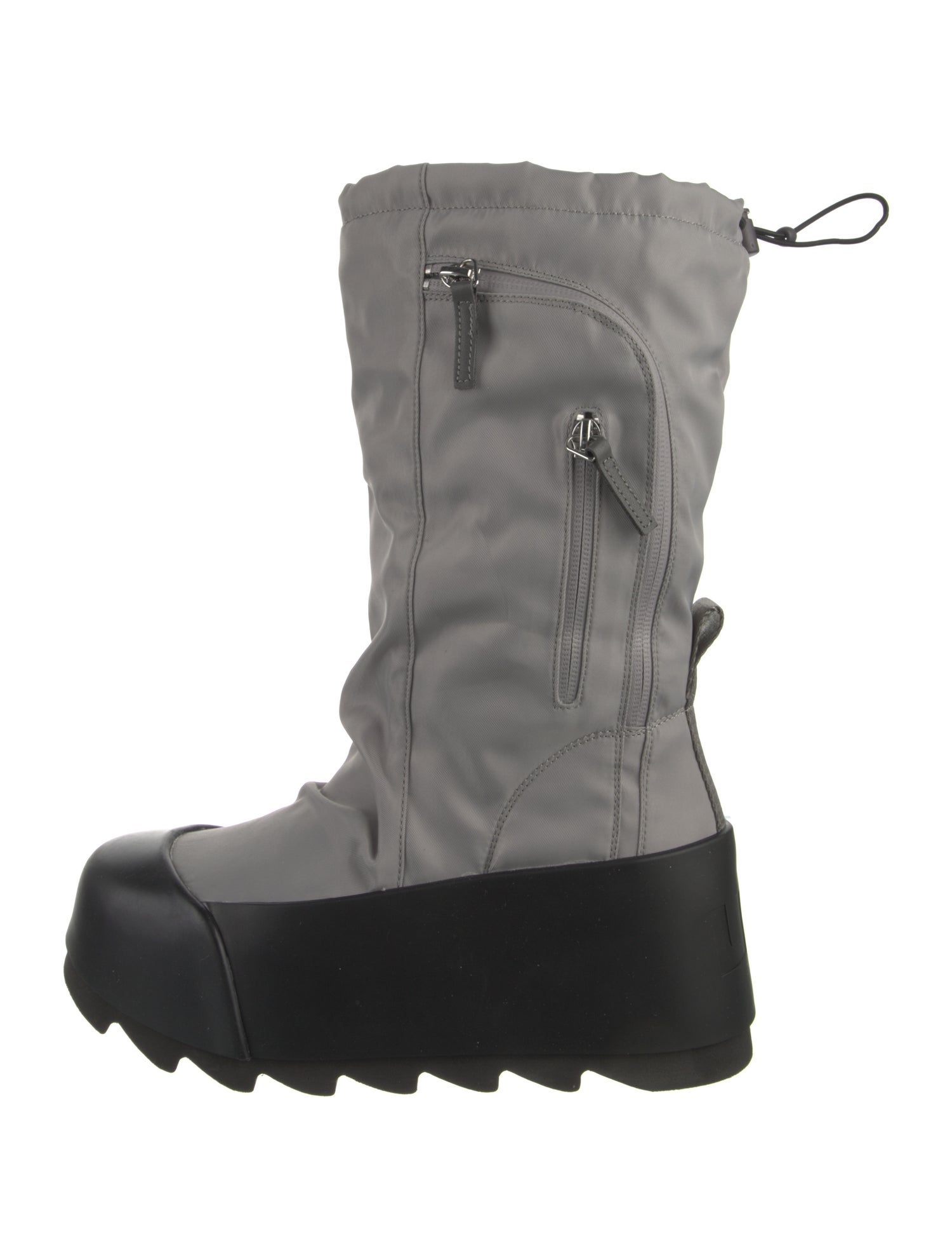 United Nude Nylon Colorblock Pattern Combat Boots