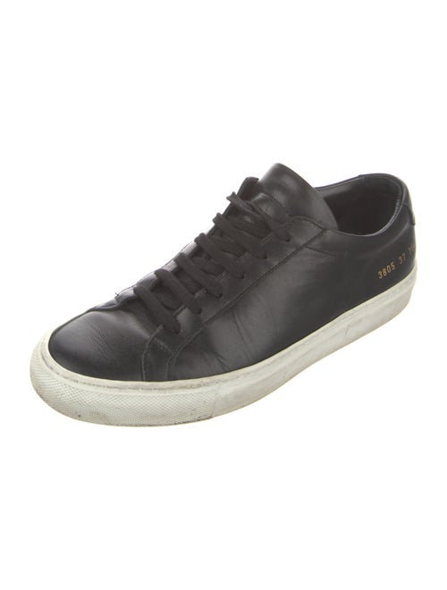 Woman by Common Projects Leather Colorblock Pattern Sneakers