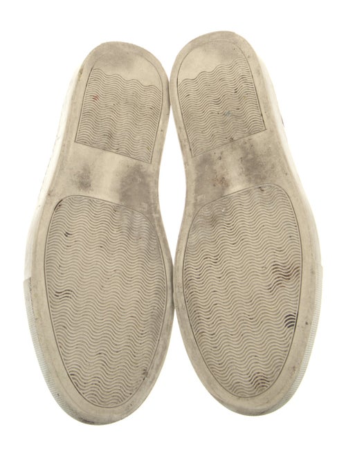 Woman by Common Projects Leather Colorblock Pattern Sneakers