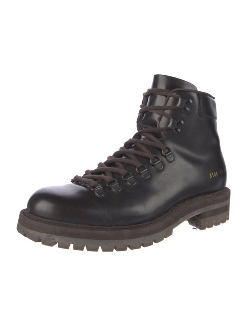 Woman by Common Projects Leather Combat Boots